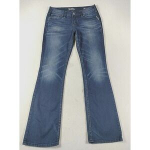 Silver Jeans Suki Mid Slim Boot Jeans Womens W32/L33 Blue Mid Rise Bootcut